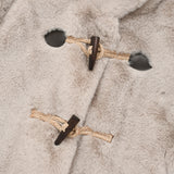 TOGGLE POINT CROP FUR JACKET [GRAY]