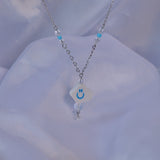 Sky Cloud Holographic Gemstone Necklace