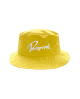 paragraph New cursive embroidery bucket hat 3color (6585430704246)