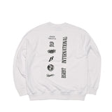 マルチロゴクルーネック / BSR2223FWPO073 MULTI LOGO CREWNECK WHITE