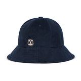 VA Square Stud 6-Panel Bucket Hat / Navy