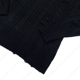ツイストダメージニット/SK Twisted DAMAGE Knitwear (4 colors)