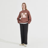 バブルグラフィックスウェットシャツ/Bubble Graphic Sweatshirt _ Brown
