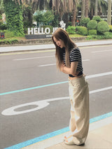 Marshmallow stripe knit 