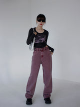 カットクロップTシャツ / Cut Crop T-shirt (3color)