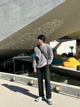 LMN ジェフワイドジーンズ / LMN Jeff Black Wide Jeans (black)