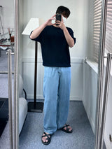 [MADE]キャッピングリネンデニムパンツ