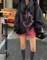 [UNISEX] Heart bunny oversized hoodie