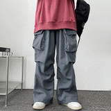 Shirring String Banded Cargo Pants