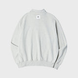 NAPA VALLY COLLAR HALF ZIP UP (GREY) (6604038930550)