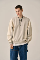 REVERSE PATTERN SWEATSHIRT-GRAY