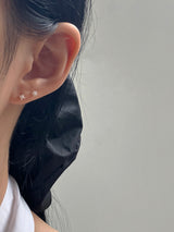 [92.5silver] grab pearl earrings