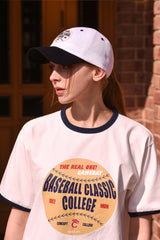ザリアルワンベースボールクルーネックユニセックスTシャツ / The Real One Baseball crew neck Unisex T-shirt