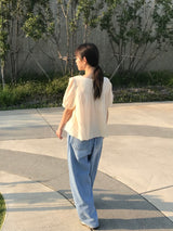 エリーストリングデニムパンツ