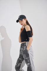ネックアンフットクロップTシャツ / TOP(9198) Neck Unfoot Crop Tee