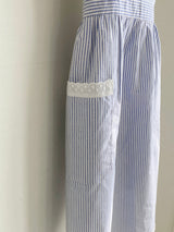 Candy Stripe Apron Embroidered Apron