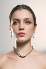 NO.314 [SILVER] HEART 2WAY EARRING
