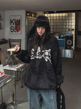 ウィングスアンゴラグラフィティニット