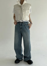 2ボタンワイドパンツ/no.1797 Two Button Wide Pants (2color)