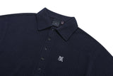 リーセントボタンニットポロ / RECENT BUTTON KNIT POLO_NAVY