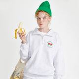 Logo HALF Zip-up [Light grey] (6610311217270)