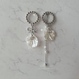 White Shell Ribbon Princess Piercing