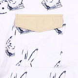 BEARRABBIT カラーフリースシャツ / BSR2223FWJK106 BEARRABBIT COLLAR FLEECE SHIRT WHITE