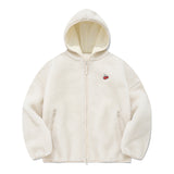 チェリーフリースフーディー付きジャンパー / CHERRY FLEECE HOODIE JUMPER [CREAM]