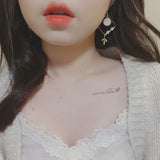 ホワイトドリームキャッチャーイヤリング / White Dream Catcher Earring (LOONA Yves Earring)