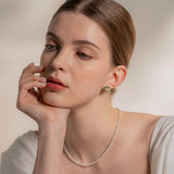 ワンタッチデイリースワロフスキーパールネックレス/Onetouch Daily Swarovski Pearl Necklace(3&4mm)2