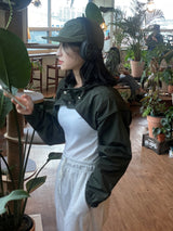 Unique nylon bolero jumper 