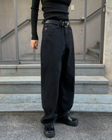 Black denim pants