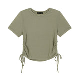 サイドスリットトップ / SIDE SLIT TOP (KHAKI)