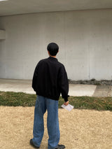 Melange twoway jacket