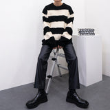EVヘアーオーナメントストライプニット/EV Hair Ornament Striped Knitwear (3 colors)