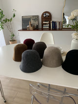 ASCLO Wool Simple Bucket Hat (6color)