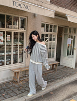 Cotton Pintuck Wide Banding Pants (3color)