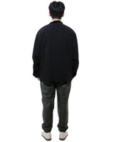 モックネックシャツ-BLACK （送料込）- WooStore