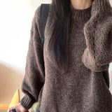 Sentom Round Long-Sleeved Knit