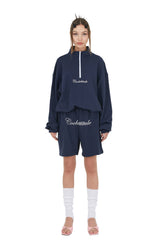 クールアティチュードコットンショートパンツ/[IPT001-7] COOL ATTITUDE COTTON SHORTS NAVY