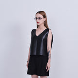 ビーガンレザーベスト / vegan leather vest