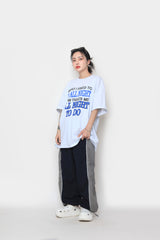 ツートーンカラードストリングパンツ / two-tone colored string pants
