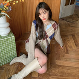 アーガイルルーピーカーディガン /  argyle loopy cardigan