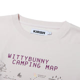 WITTY BUNNY CAMPING GRAPHIC CROP T-SHIRT [LIGHT LAVENDER]
