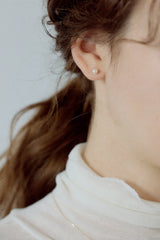[14K] Essential Pearl Earrings (4mm)