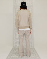 WAFFLE FISHNET SWEATER BEIGE (6691447439478)