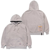 22スクレイプピグメントオーバーサイズヘビースウェットフーディ / 22 SCRAPE PIGMENT OVERSIZED HEAVY SWEAT HOODIE BEIGE / PURPLE / CHARCOAL