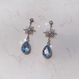 Starry Teardrops Piercing - Light Sapphire