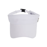 Stud logo over fit sun-visor cap WHITE