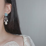 ミントローズシャンデリアピアス / Mint Rose Chandelier Piercing